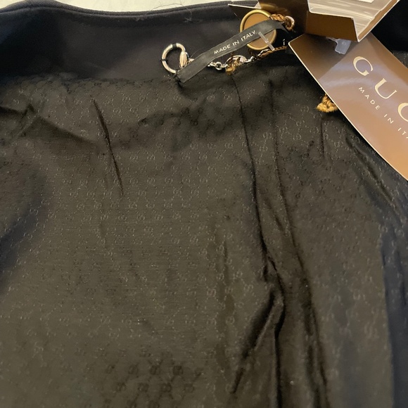 NWT! Gucci Cropped Cotton Jacket With Bamboo Buttons - Picture 13 of 16